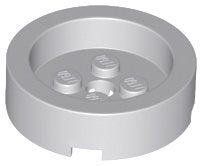 Lego Bouwstenen rond 4x4 lichtblauw grijs 2 stuks nieuw, Kinderen en Baby's, Ophalen of Verzenden, Nieuw, Losse stenen, Lego