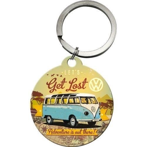 Volkswagen Bulli busje sleutelhanger van metaal keychain, Ophalen of Verzenden, Nieuw, Auto's