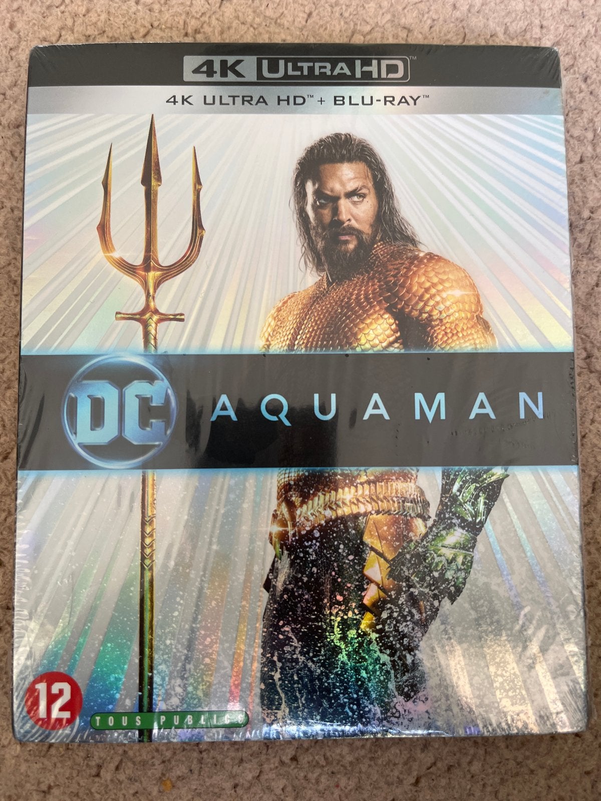 Aquaman 4K Ultra HD + Blu-ray (Nieuw in verpakking), Inclusief DVD, Film, Ophalen of Verzenden, Nieuw in verpakking