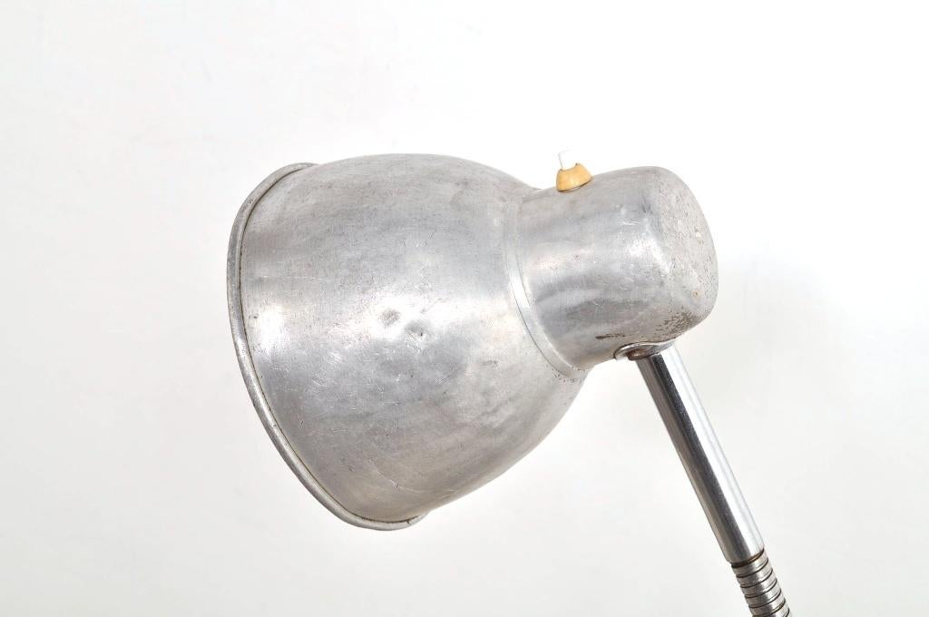Industriële lamp tafellamp werkplaatslamp flexlamp jaren 50, Ophalen of Verzenden, Gebruikt