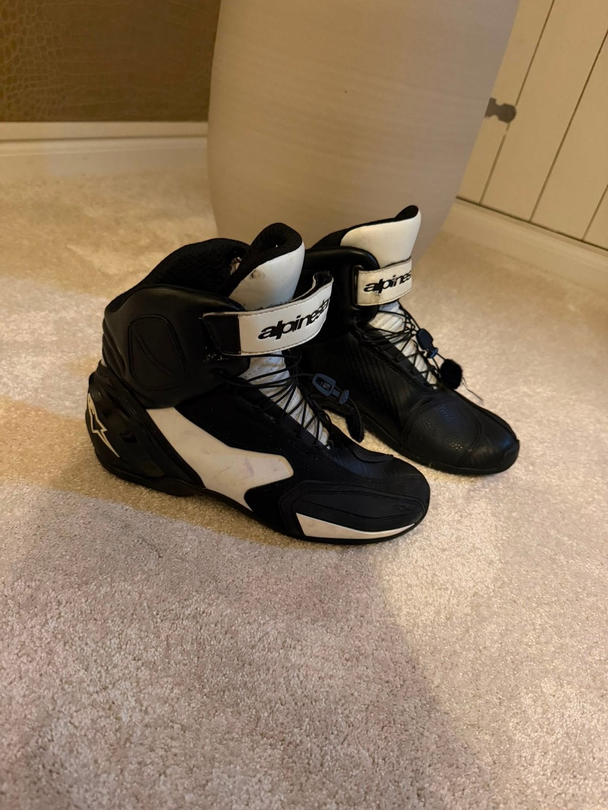 Alpine Star Motorrijd Schoenen Maat 41 - Zwart/Wit, Ophalen of Verzenden, Tweedehands, Heren, Overige typen