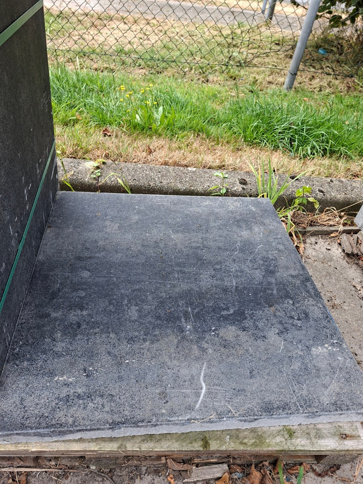 10 Nieuwe Betontegels 60x60x4cm Zwart/Grijs Genuanceerd, Nieuw, Ophalen of Verzenden, Minder dan 5 m², Beton