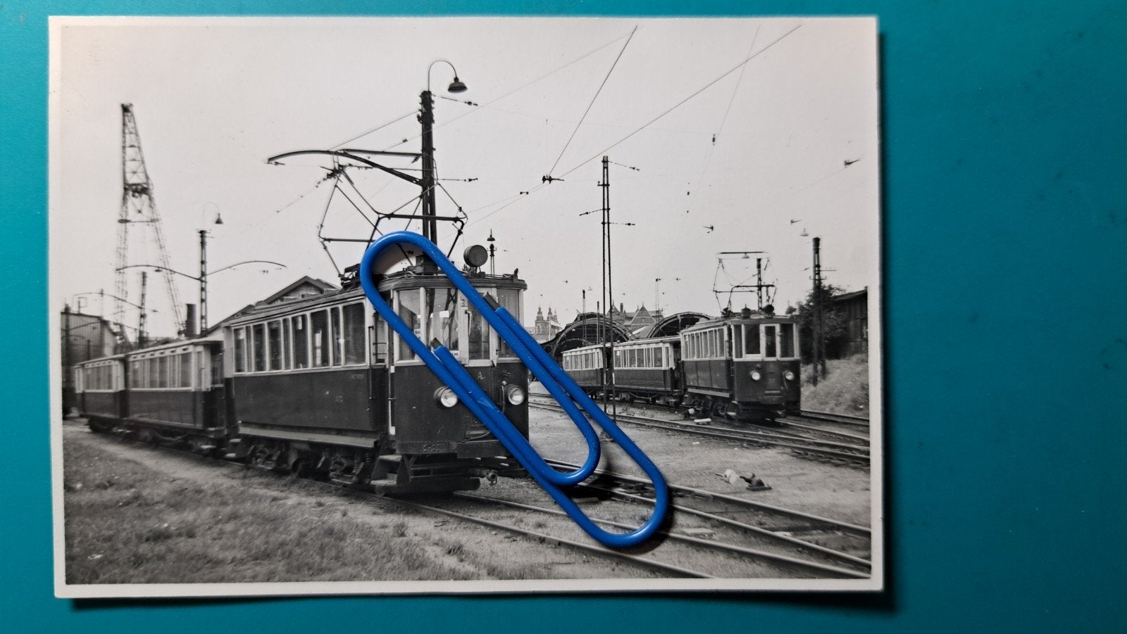 Tram NZH Amsterdam 1956, emplacement Noord, A75,A77,, Verzamelen, Ophalen of Verzenden, Tram, Kaart of Prent