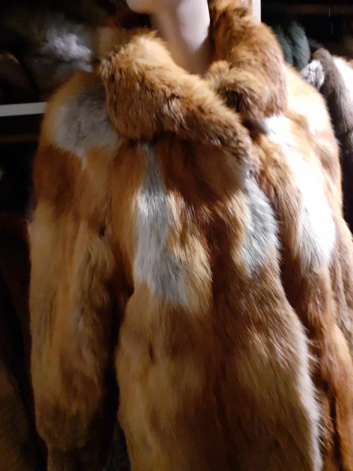 prachtige echte red fox bontjas bont jas bontmantel maat M, Kleding | Dames, Ophalen of Verzenden, Zo goed als nieuw, Maat 38/40 (M)