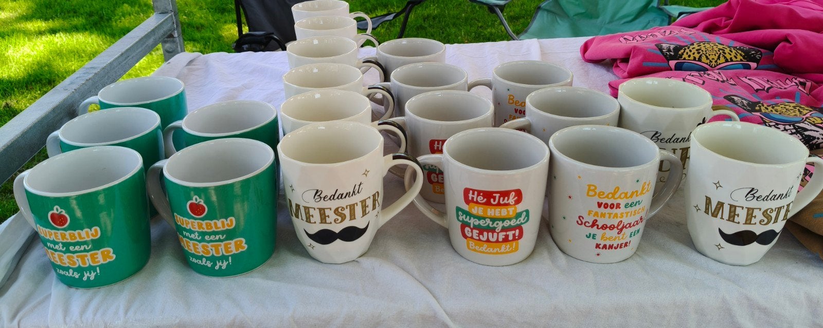 20 mokken superjuf/meester, Ophalen of Verzenden, Overige typen