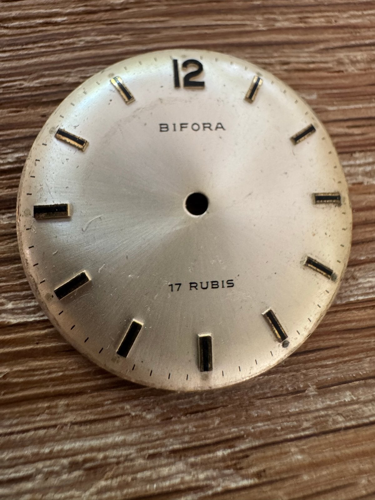 Bifora Wijzerplaat - 17 Rubis - Vintage Horloge Onderdeel, Overige merken, Overige materialen, Polshorloge, 1960 of later