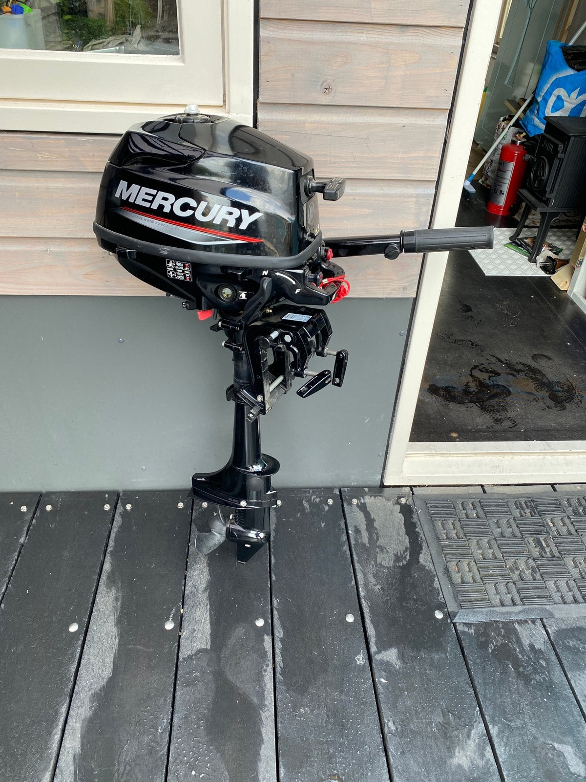 Mercury 3,5 hp, Watersport en Boten, Ophalen, Zo goed als nieuw, Benzine, 5 tot 10 pk