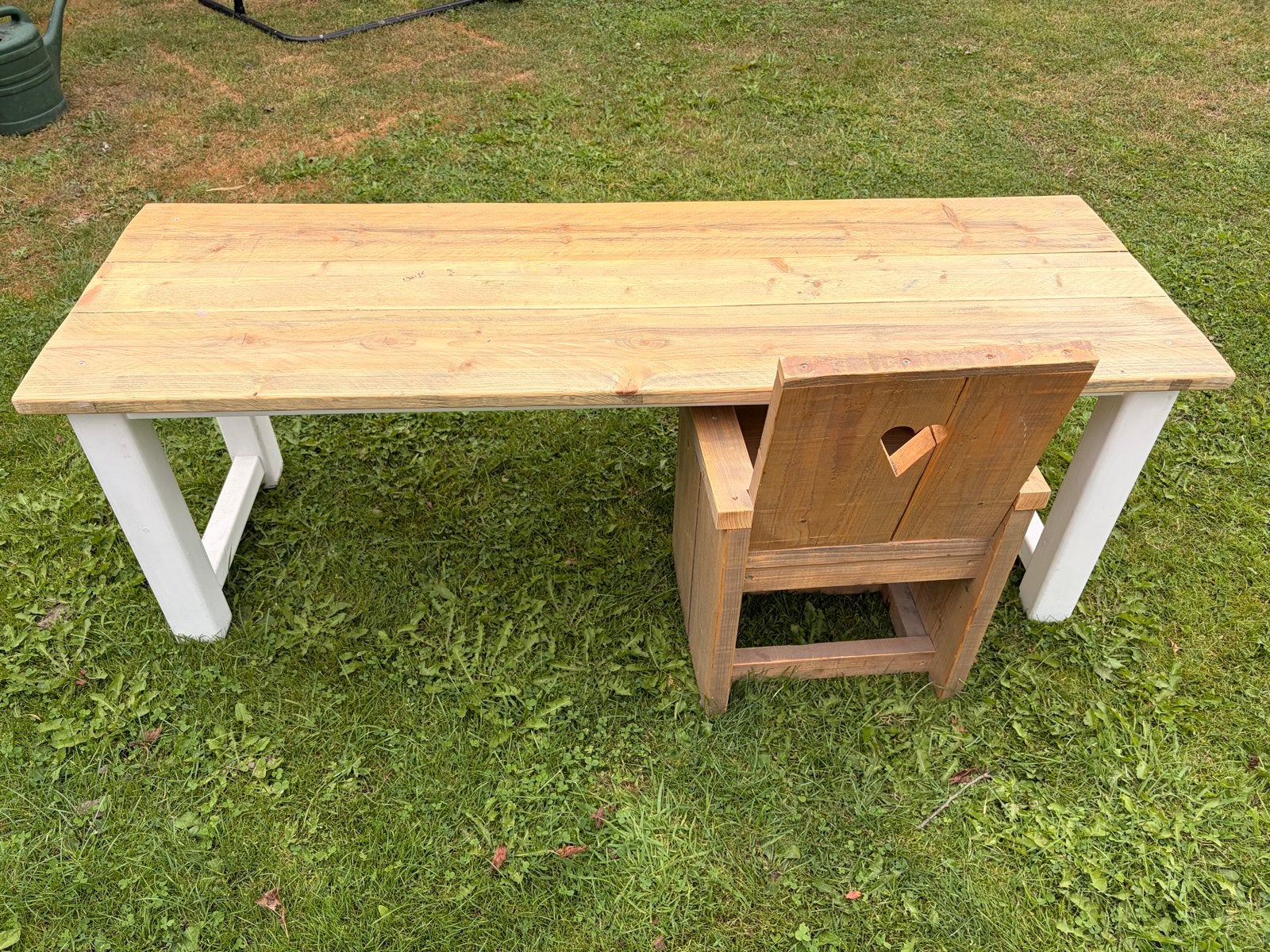 Kindertafel met stoel van steigerhout, Ophalen, Gebruikt, Tafel(s) en Stoel(en)