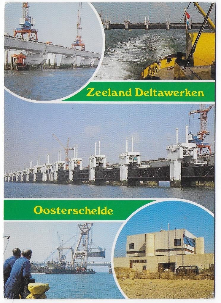 Zeeland Deltawerken Oosterschelde Ansichtkaart (B2725 ), Ophalen of Verzenden, 1980 tot heden, Gelopen, Zeeland