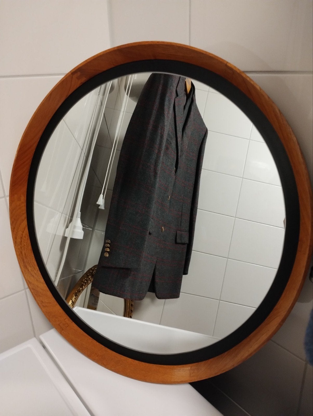 Vintage jaren vijftig Uno & Östen Kristiansson Luxus spiegel, Huis en Inrichting, Woonaccessoires | Spiegels, Minder dan 50 cm