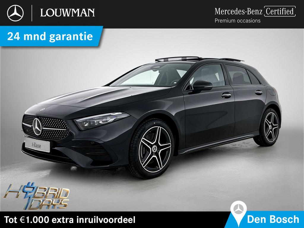 Mercedes-Benz A-Klasse 250 e Business Solution AMG | Nightpa, Auto's, Mercedes-Benz, Zwart, 4 cilinders, 15 kWh, Zwart