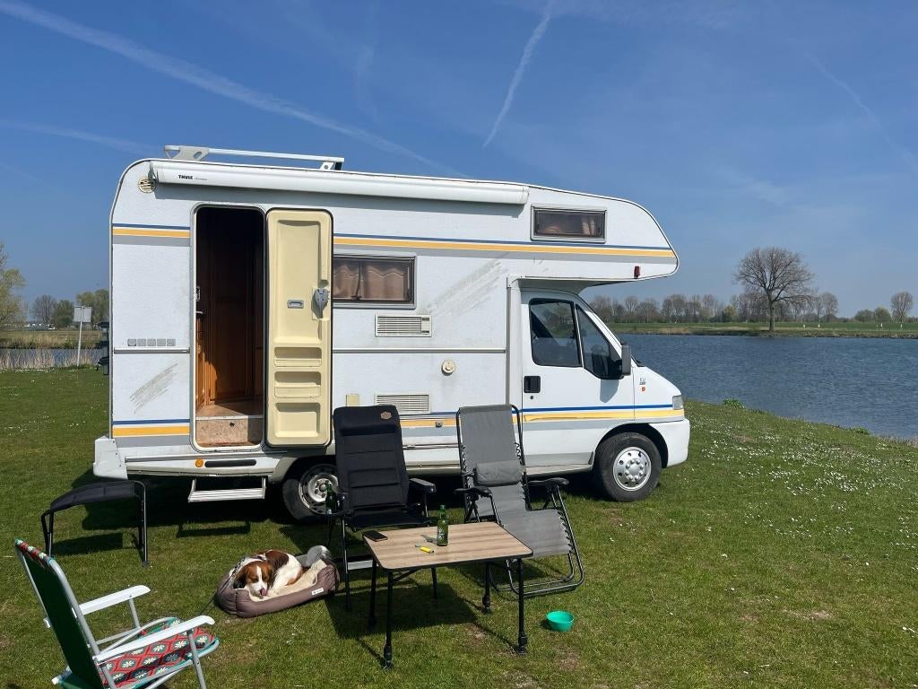 Betrouwbare en sfeervolle camper  5/6 meter, Caravans en Kamperen, Alkoof, Ringverwarming, Fiat, Particulier