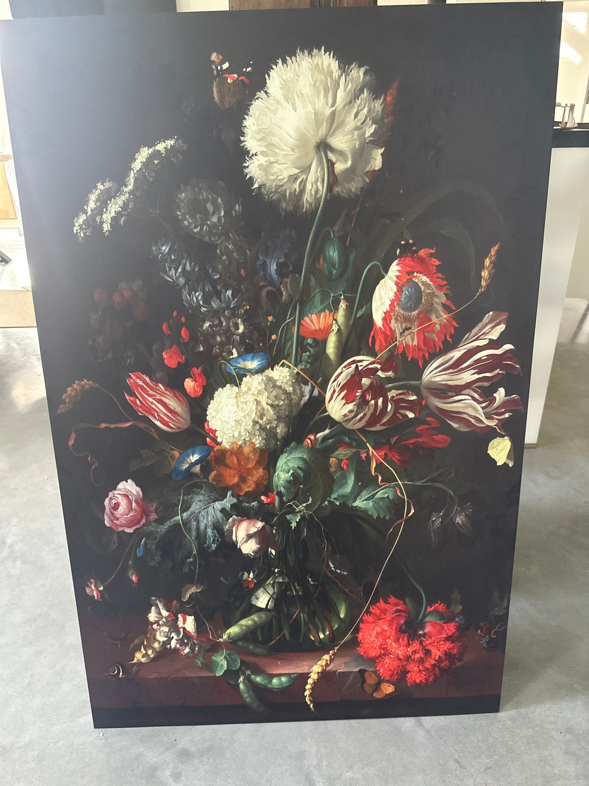 Prachtig klassiek bloemstilleven, Antiek en Kunst, Bloemen, Doek, Ophalen of Verzenden, Handgeschilderd