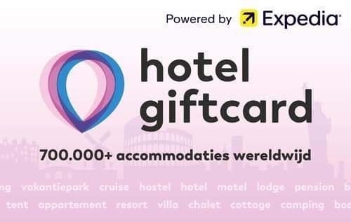 Hotel Giftcard t.w.v. 100 euro, Tickets en Kaartjes, Eén persoon, 1 overnachting