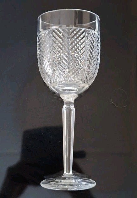 Ralph Lauren Crystal Herringbone Wijnvat Glas - Zeldzaam, Ophalen of Verzenden