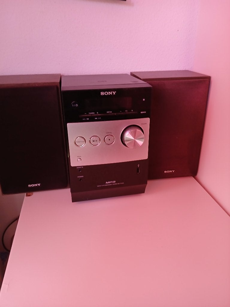 Sony cd speler met 2 boxen, Ophalen, Gebruikt