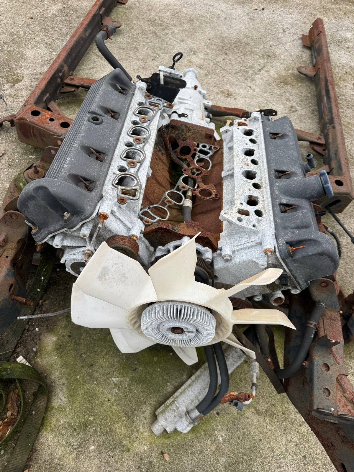 Gebruikte Ford V8 motor met ventilator, Ophalen, Gebruikt, Ford
