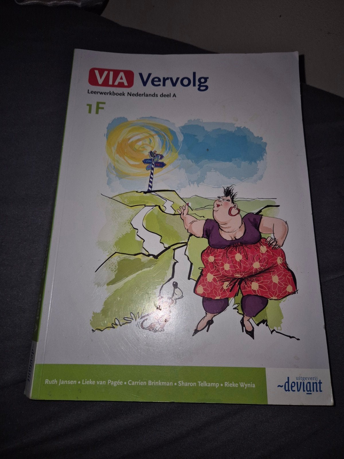 VIA Vervolg Leerwerkboek Nederlands deel A 1F, VMBO, Ophalen of Verzenden, Zo goed als nieuw, Ruth Jansen,  Carrien Brinkman, Sharon Telkamp, Rieke Wynia