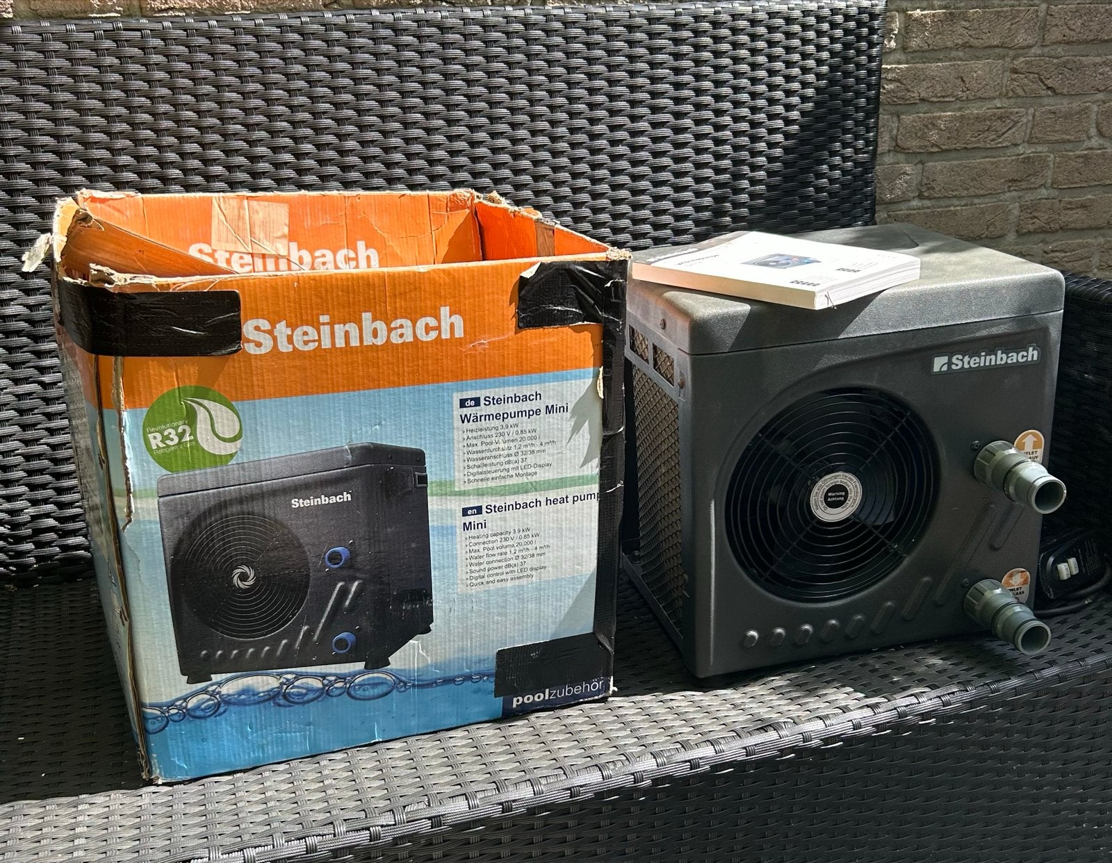 Steinbach Mini Warmtepomp voor Zwembad, Tuin en Terras, Ophalen, Gebruikt, Verwarming