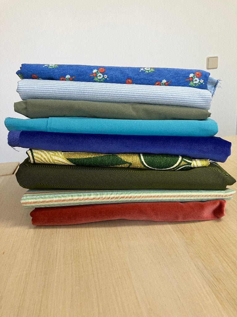 Stoffen Oilily, jeans, velours en vintage, Hobby en Vrije tijd, Stoffen en Lappen, Overige kleuren, 120 cm of meer, Ophalen of Verzenden