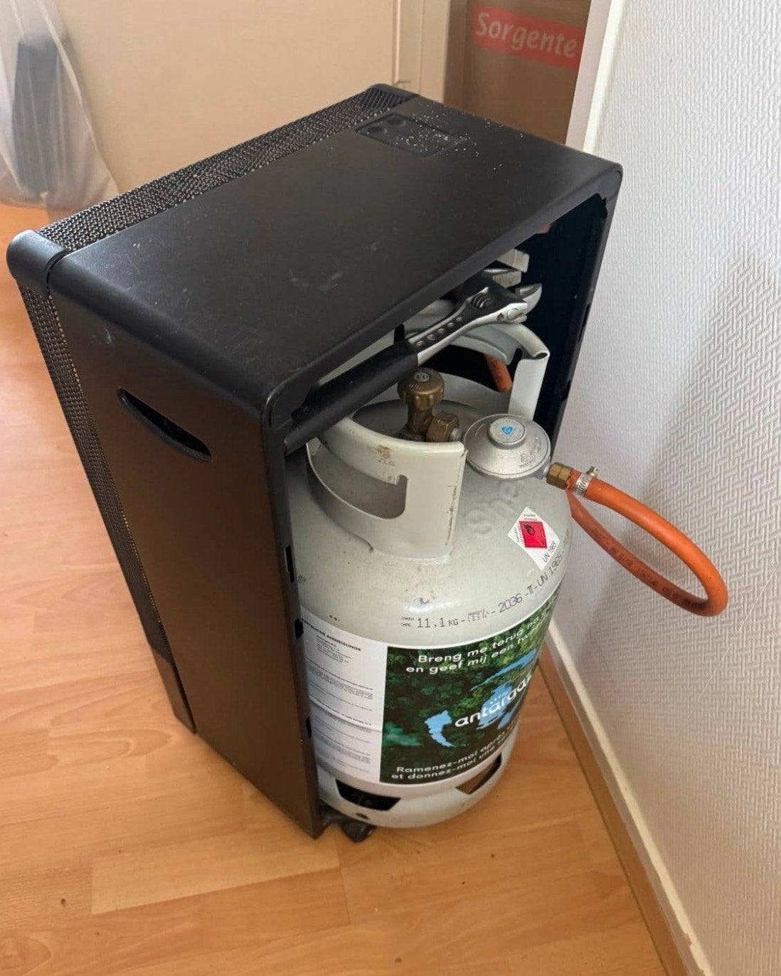 Helius Agni gaskachel - Draagbare Terrasverwarmer, Ophalen, Gebruikt, Kachel, Minder dan 60 cm
