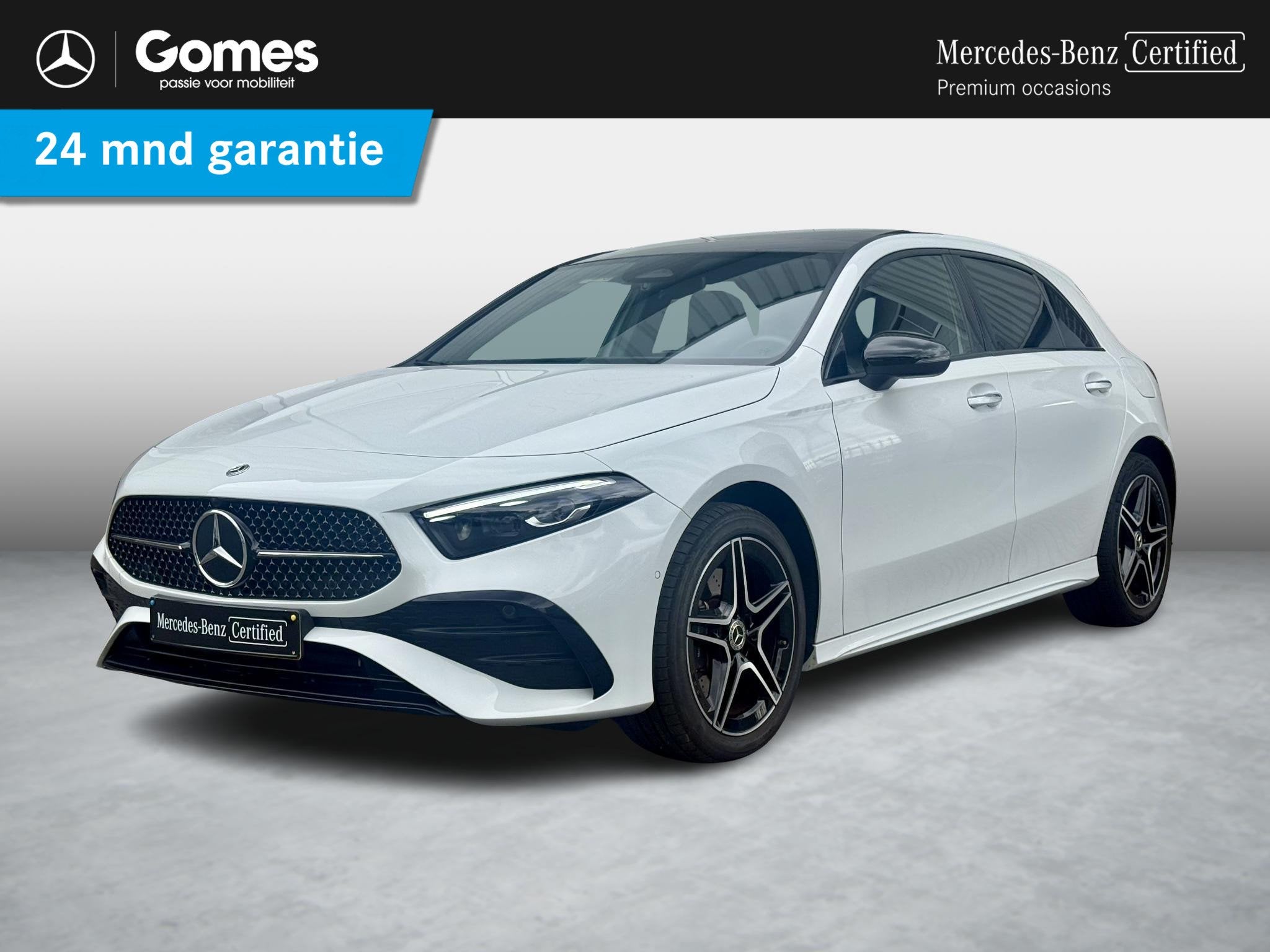 Mercedes-Benz A-klasse 250 e AMG Line | Nightpakket | Panora, Auto diversen, Automaat, Wit, Mercedes-Benz, Hybride Elektrisch/Benzine