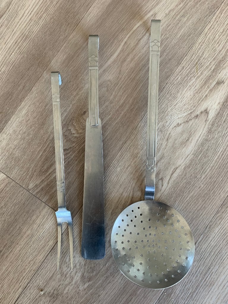 Te koop 3 onderdelen van een GERO lepelrek., Ophalen of Verzenden, Gebruikt