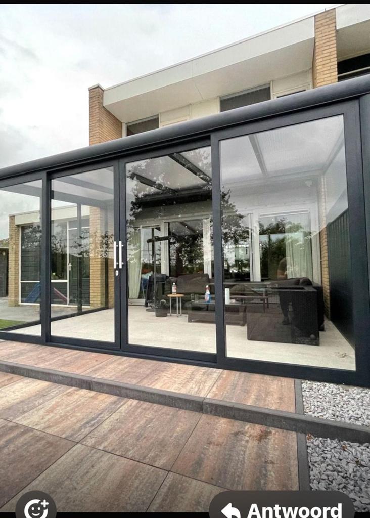 Luxe Veranda inclusief professionele montage, Tuin en Terras, Overkappingen, Ophalen, Zo goed als nieuw, Veranda