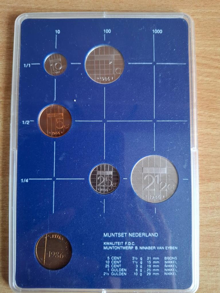 Nederlandse Muntset F.D.C. 1983, 1984, 1985, 1986, Postzegels en Munten, Munten | Nederland, Setje, Overige waardes, Koningin Beatrix