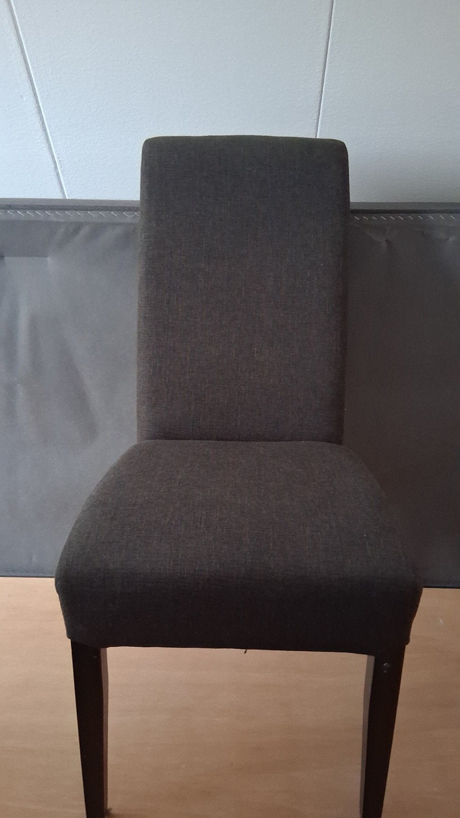 6x Elegante eetkamerstoelen van stof met handgreep, Huis en Inrichting, Ophalen, Hout, Gebruikt, Vijf, Zes of meer stoelen
