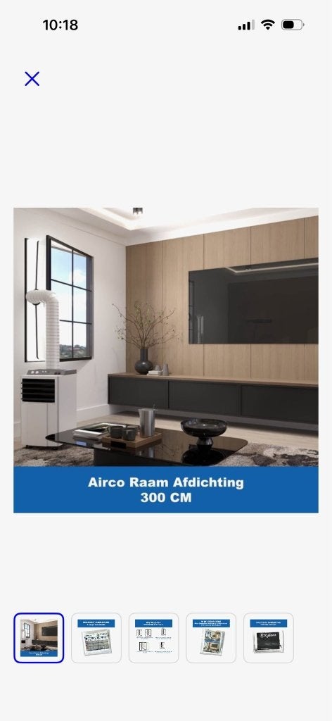 Raam afdichting voor mobile airco, Witgoed en Apparatuur, Airco's, Ophalen, Minder dan 60 m³, Nieuw, 3 snelheden of meer