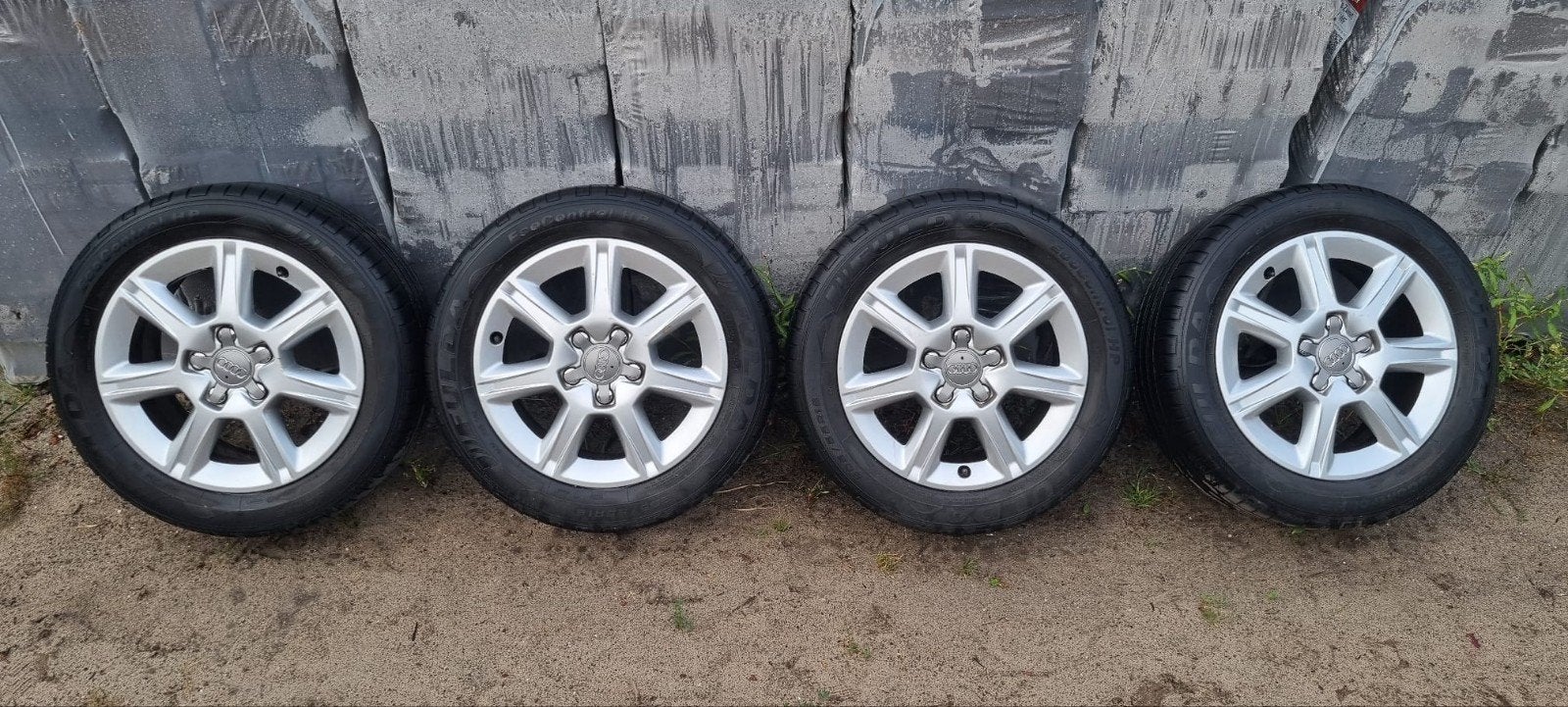 Audi Net set originele 16inch audi a3 velgen 205/55 R16, Ophalen, Gebruikt, 16 inch, Banden en Velgen