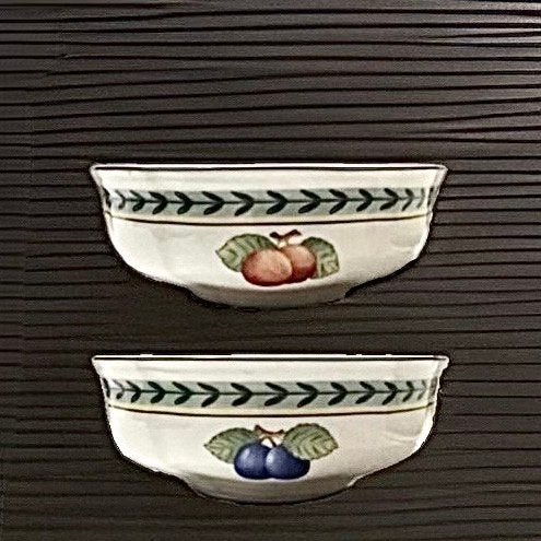Villeroy & Boch French Garden vitro 2 grote dessertschalen, Villeroy & Boch, Nieuw, Ophalen of Verzenden, Schaal of Schalen