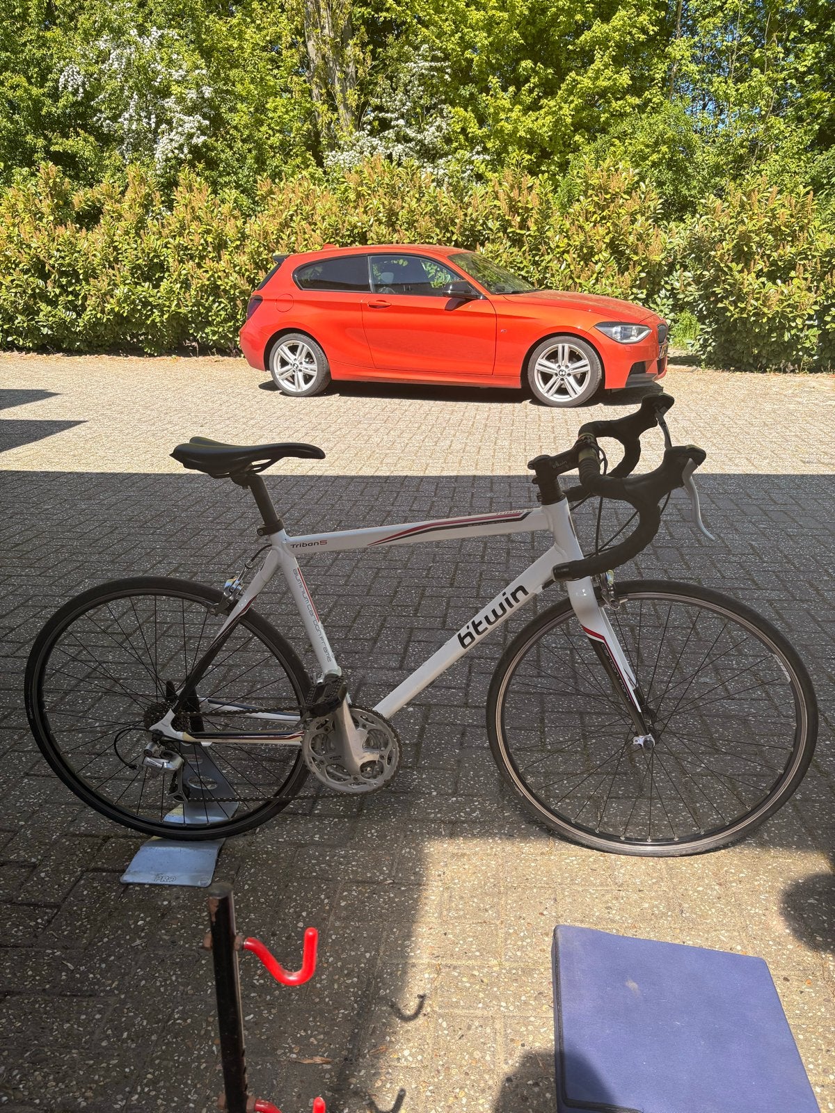 Btwin Triban 5 racefiets maat 51 - (ophalen na 27-8), Fietsen en Brommers, Fietsen | Racefietsen, 28 inch, Gebruikt, 10 tot 15 versnellingen
