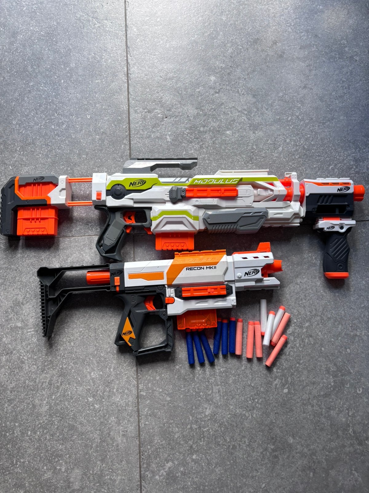 Nerf Modulus en Recon MKII Blasters - Set van 2, Ophalen of Verzenden, Gebruikt