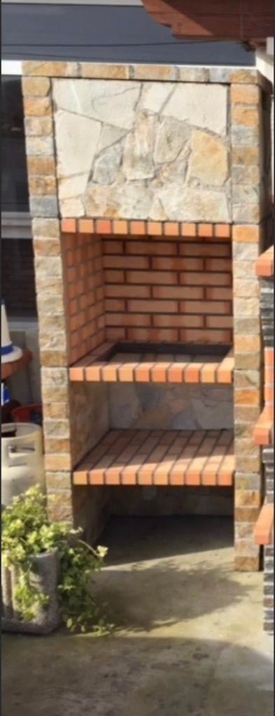 Luxe Design Tuinhaard & BBQ – Moderne Natuursteen-Look, Ophalen, Nieuw