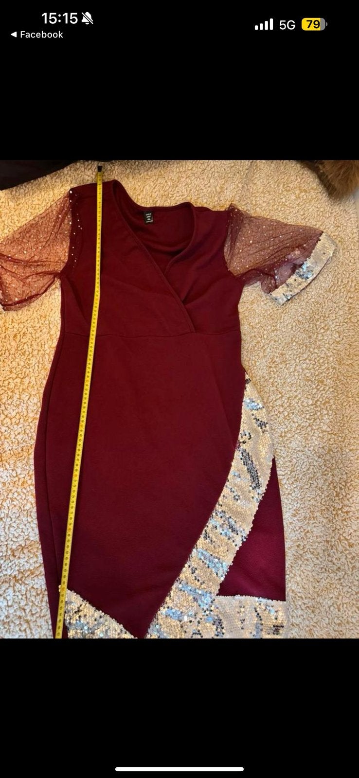 Dames jurk maat 46, Kleding | Dames, Maat 46/48 (XL) of groter, Ophalen of Verzenden, Zo goed als nieuw, Knielengte