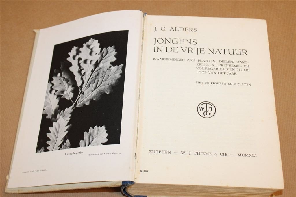 Jongens in de Vrije Natuur — Vintage Natuurboek 1941, Ophalen of Verzenden, Gelezen, Natuur algemeen