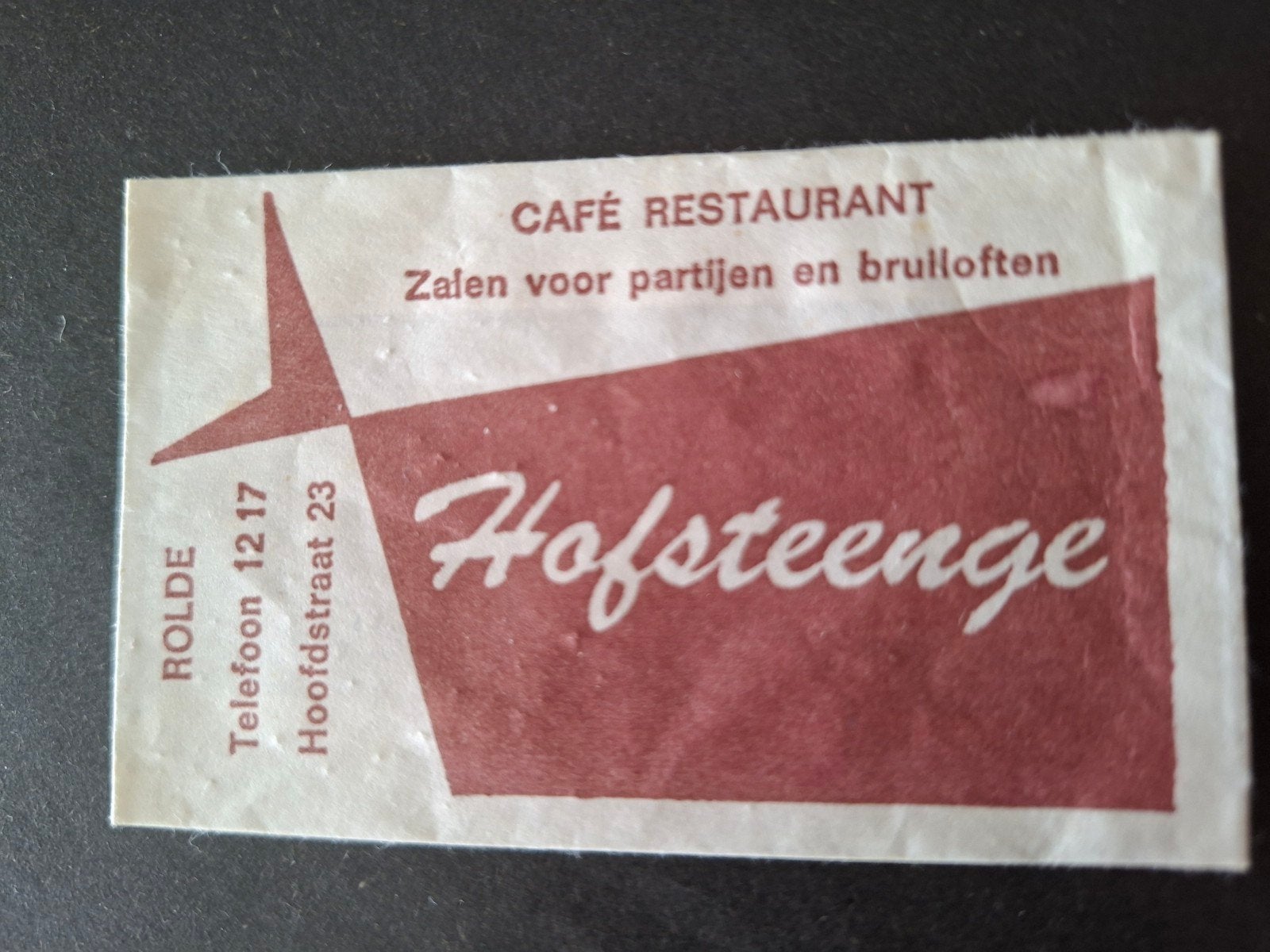 Rolde, Hofsteenge café restaurant, Verzenden, Nederland