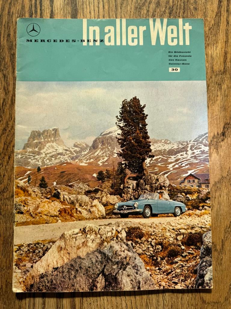 Mercedes tijdschrift In aller Welt 1959 nr 30, Ophalen of Verzenden, Gelezen, Mercedes