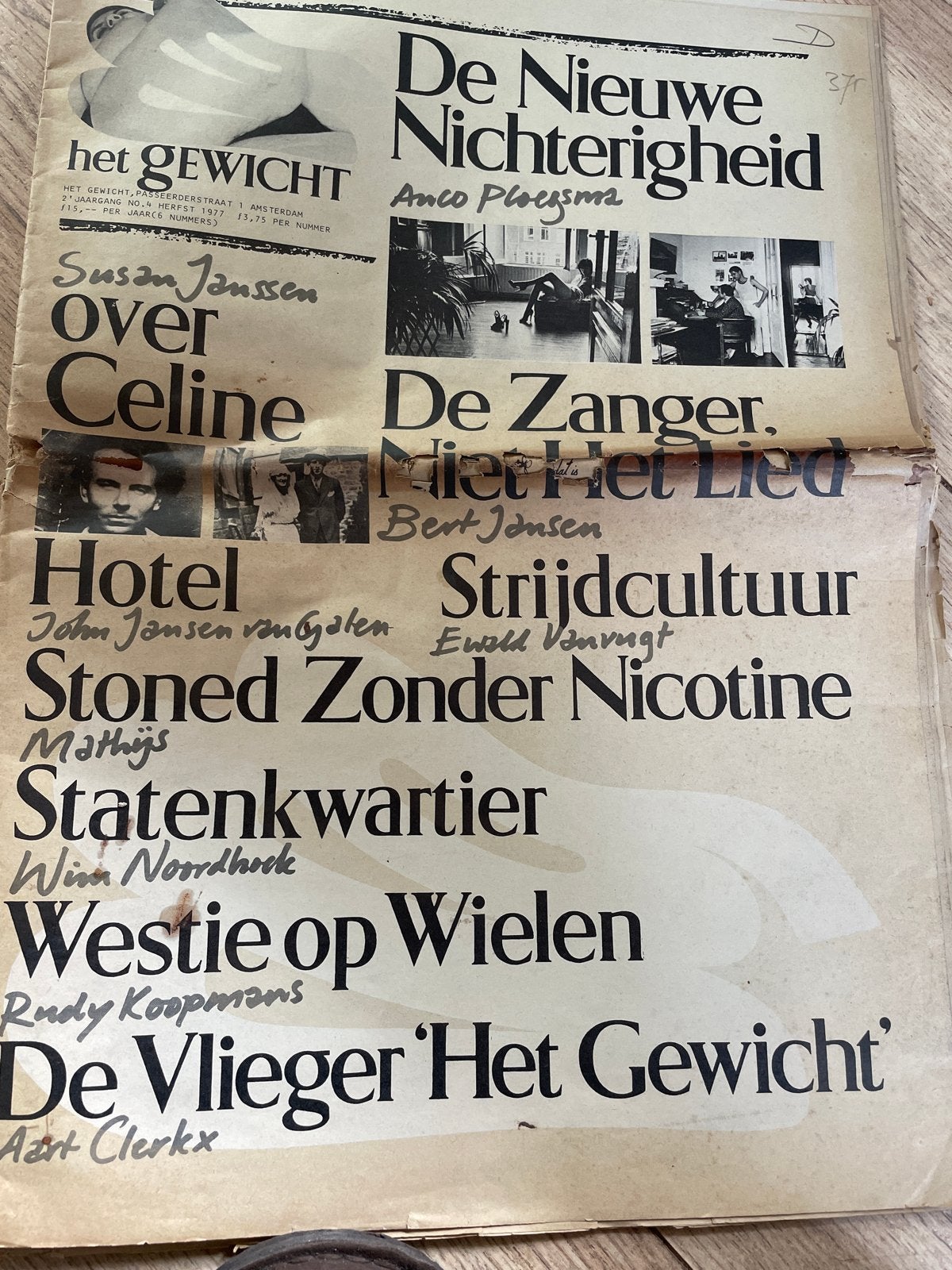 Apart krantje - De Nieuwe Nuchterheid - Het Gewicht, Ophalen of Verzenden, Gelezen, Krant