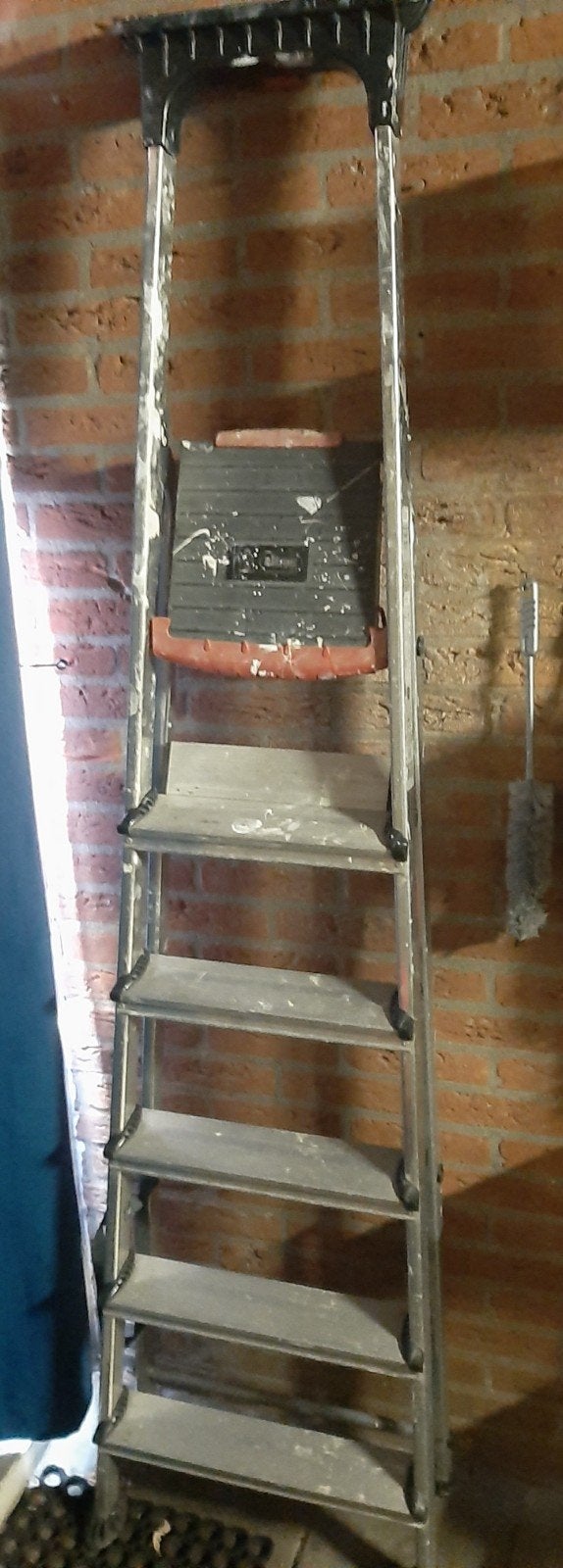 Gebruikte trap met plateau, Doe-het-zelf en Verbouw, Ladders en Trappen, Ophalen