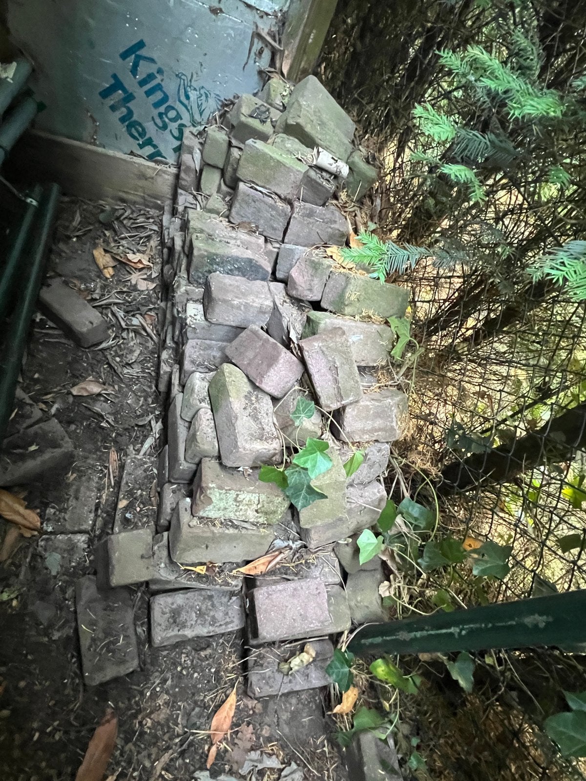 Rood bruine hardgebakken stenen 60x, Tuin en Terras, Tegels en Klinkers, Ophalen, Zo goed als nieuw, Beton, Klinkers