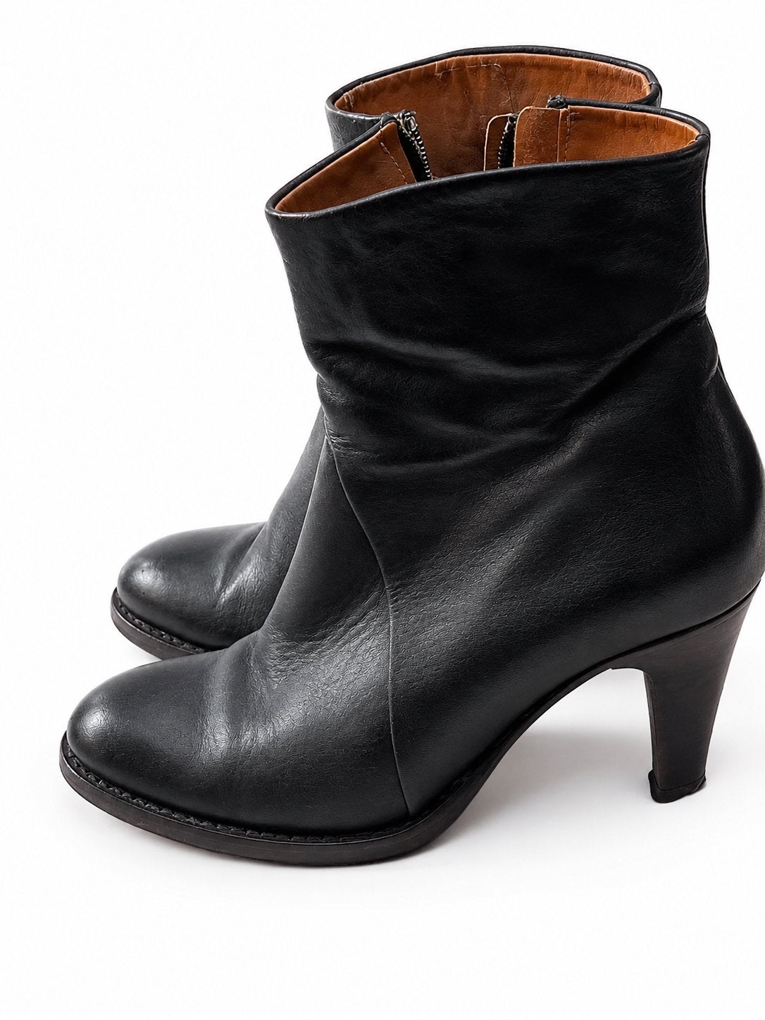 Nieuwe zwarte leren hakken maat 38 Atelier Do Sapato, Verzenden, Zwart, Zo goed als nieuw, Schoenen met hoge hakken