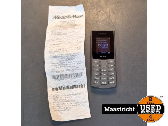 NOKIA 105 4G Charcoal - 128 MB Grijs Met aankoopbon van 10-8, Nokia, Zo goed als nieuw, Support@nokia.com, Karakaari 7
02610 Espoo
Finland