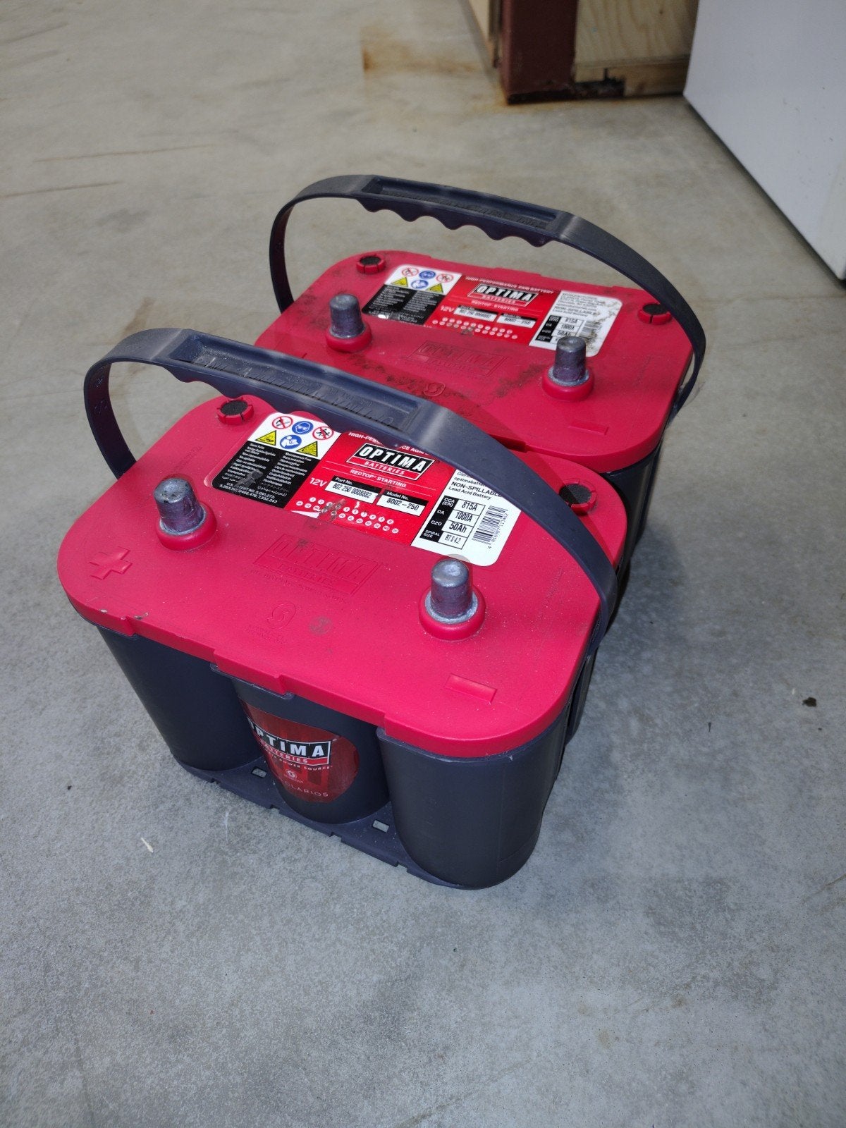 1 Optima RedTop Startaccu 12V 50Ah 1000a, Auto-onderdelen, Gebruikt, Universele onderdelen