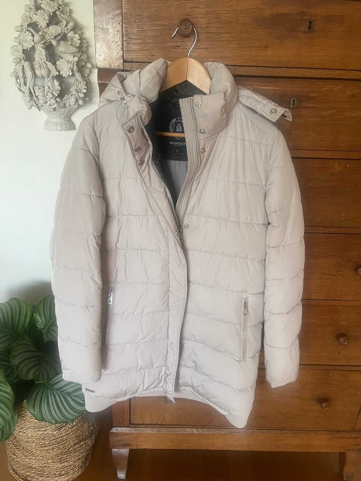 McGregor dames winterjas, Ophalen of Verzenden, Zo goed als nieuw, Maat 36 (S), Grijs
