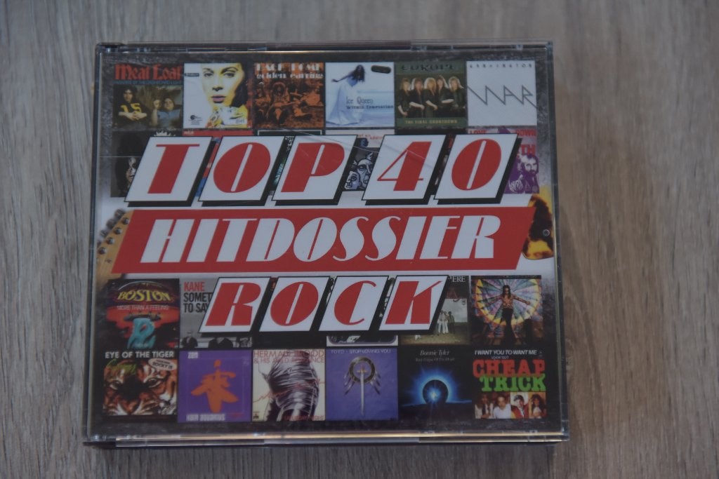 TOP 40 - HITDOSSIER - ROCK 4CDbox, Boxset, Verzenden, Inclusief doosje, Zo goed als nieuw