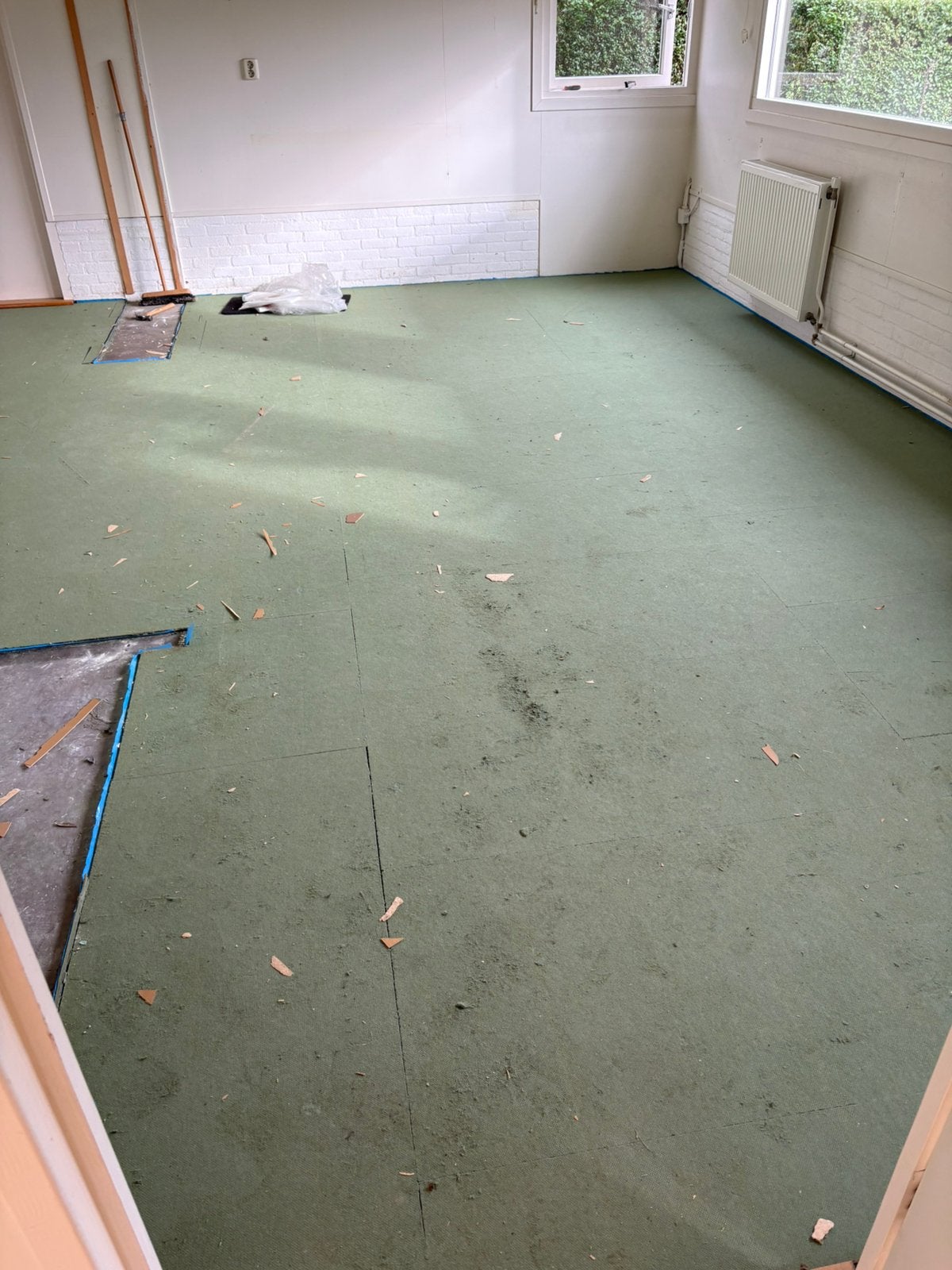 Ondervloer laminaat 45m2 gratis afhalen, Ophalen, 50 tot 150 cm, Zo goed als nieuw, 10 m² of meer