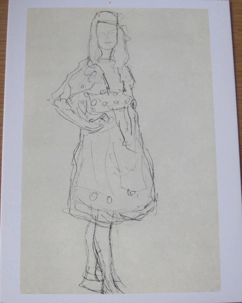 Gustav Klimt - Studie voor Mada Primavesi  - 1913 - nieuw, Verzenden, 1980 tot heden, Ongelopen, Overige thema's